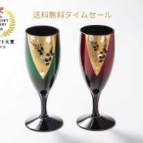 日本ギフト大賞_玉虫塗ワインカップ-